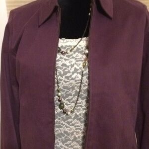 TOMMY BAHAMA maroon plum wine designer utility jacket minimalist fall winter